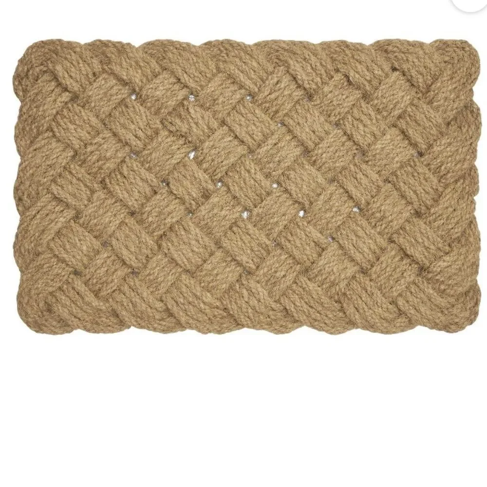 Better Homes and Gardens Natural Roped Knot Design Coir Door Mat